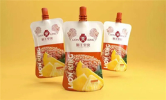 Prodotto alimentare personalizzato LOGO Stampa sacchetti in piedi con ugello di aspirazione per succhi