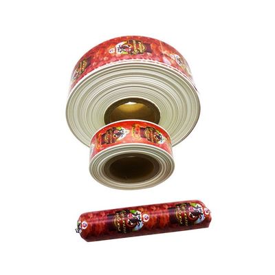 Involucro per salsicce in nylon stampato con logo personalizzato certificato HALAL per uso alimentare per salsicce di carne