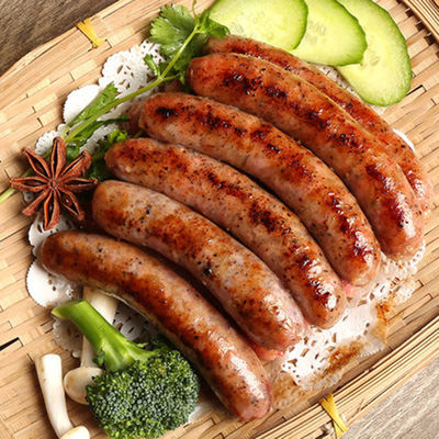 Casing di collagene di pelle di mucca certificati Halal 15 metri/filamento per salsicce commestibili