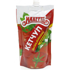 Sacchetto di condimenti Ketchup Sacchetto autosostentante ugello di aspirazione in plastica