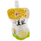 il latte di soia 250ml Doypack sta sul sacchetto con l'OEM dell'ugello ha stampato
