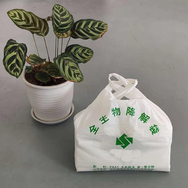 OEM biodegradabile riutilizzabile bianco Logo Printing della borsa della maglia del supermercato
