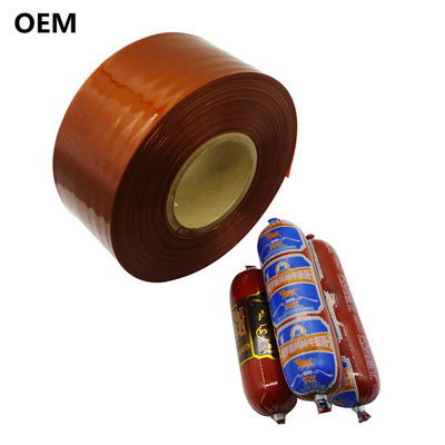 Salsiccia per alimenti senza profumo Casing di plastica Custom Flexography Printing Logo Casing a colori