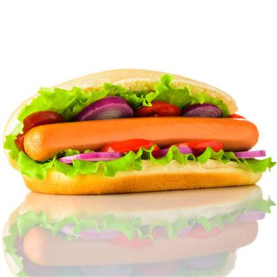 Sgomberamento rapido per hot dog Utilizzo di salsicce di cellulosa affumicata