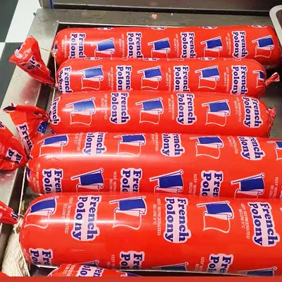 Halal Certified Custom Logo Flexografia Stampa Salsiccia Casing Per Mortadella