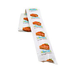 Campione gratuito Logo personalizzato Flexografia Stampa di salsicce di plastica Casing per salsicce
