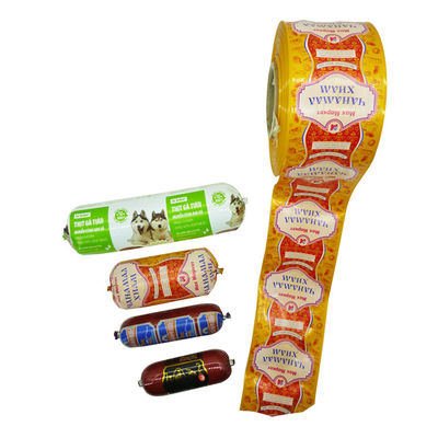 Involucri per salsicce Kingred per uso alimentare Stampa flessografica personalizzata Involucro del logo del marchio