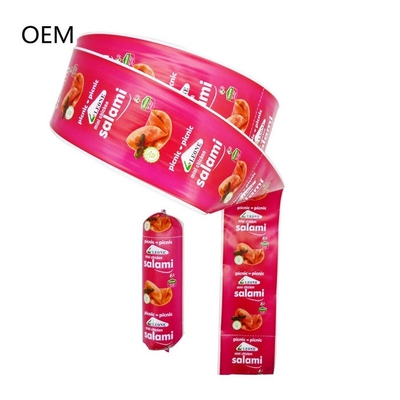 Prodotto alimentare OEM Custom Flexografia Stampa Casing di salsicce di plastica per salsicce