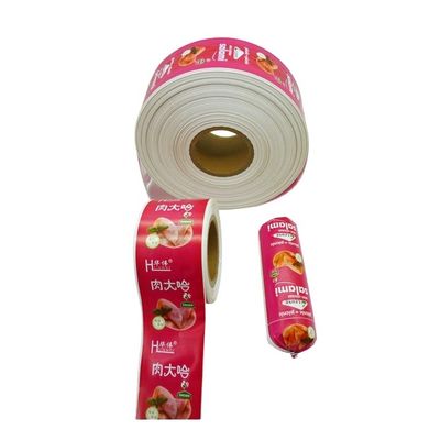 Kingred rotolo da 60 mm colore salsiccia involucro di plastica inodore stampa flessografica personalizzata