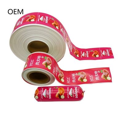 Kingred rotolo da 60 mm colore salsiccia involucro di plastica inodore stampa flessografica personalizzata
