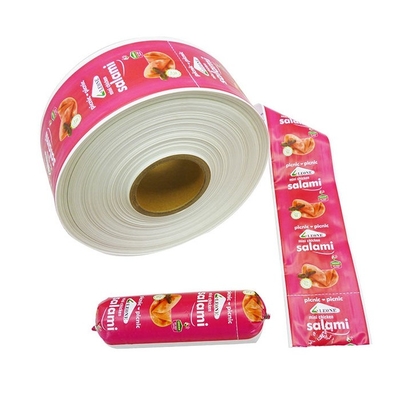 Stampa flexografia OEM Logo personalizzato imballaggio salsiccia involucri di plastica involucri di colore sicuro