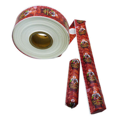 Kingred Customized OEM Brand Logo Printing Food Grade PVDC Sausage Covers Cina