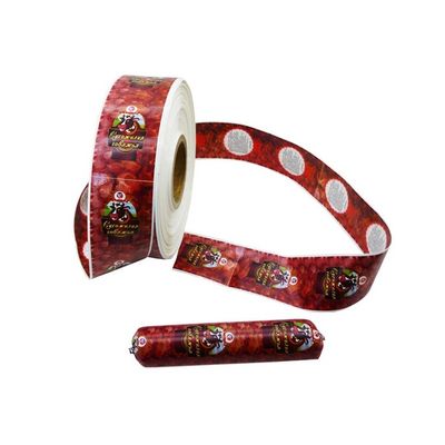 Kingred Customized OEM Brand Logo Printing Food Grade PVDC Sausage Covers Cina