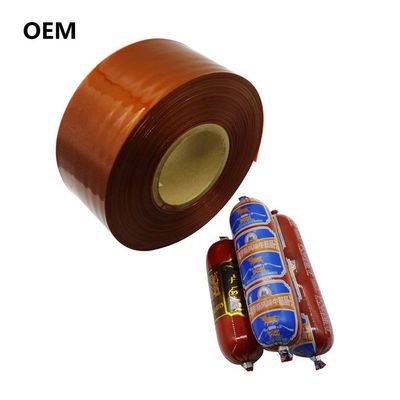 Kingred Customized OEM Brand Logo Printing Food Grade PVDC Sausage Covers Cina