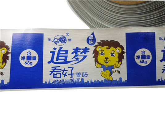 Colori di salsicce di plastica con involucri flexografici personalizzati