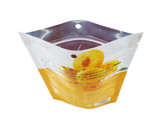 Sacchetto di frutta per snack personalizzato stampa digitale logo sacchetto di plastica a prova di umidità per mantenere fresco con zip