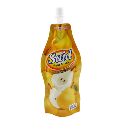 Materiale di imballaggio per succhi alimentari Sacchetto di plastica con ugello di plastica