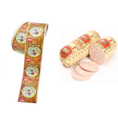 Inchiostro a base di Wate Flexografia colorata Stampato Casing di salsiccia per salsicce di carne