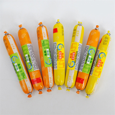 Colore logo stampato Plastic PVDC Sausage Casing per salsicce di pesce