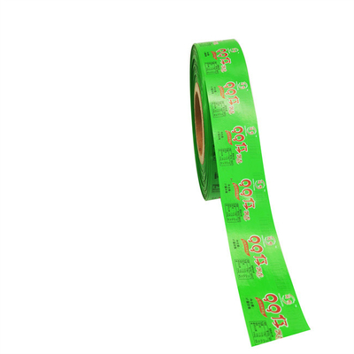 Stampa del logo personalizzato Produttori originali di salsicce Materiali di imballaggio Colore verde Salsiccia Casing di plastica