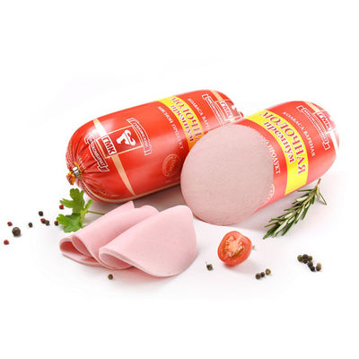 HALAL Grado alimentare Logo personalizzato Stampato Casing per salsicce in nylon 20-100mm Calibro per la lavorazione della carne