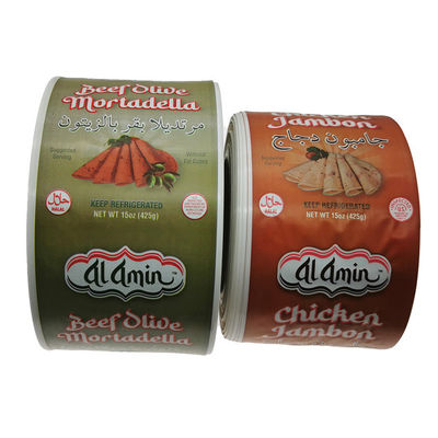 Involucro per salsicce in nylon stampato con logo personalizzato certificato HALAL per uso alimentare per salsicce di carne