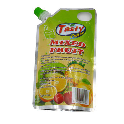 Sacchetti con beccuccio stand up con stampa LOGO personalizzata Kingred per uso alimentare per succhi