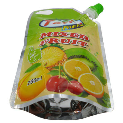 Sacchetti con beccuccio stand up con stampa LOGO personalizzata Kingred per uso alimentare per succhi