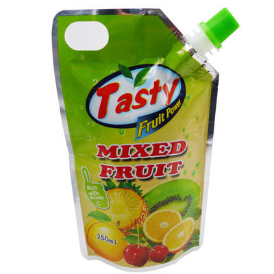 Sacchetti con beccuccio stand up con stampa LOGO personalizzata Kingred per uso alimentare per succhi