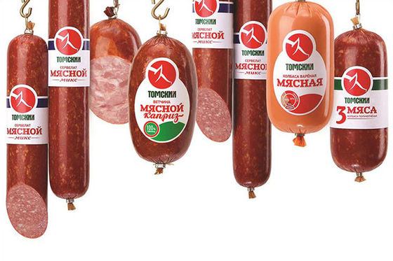 Diametro di grande dimensione di Logo Printed Disposable Sausages Casings grande