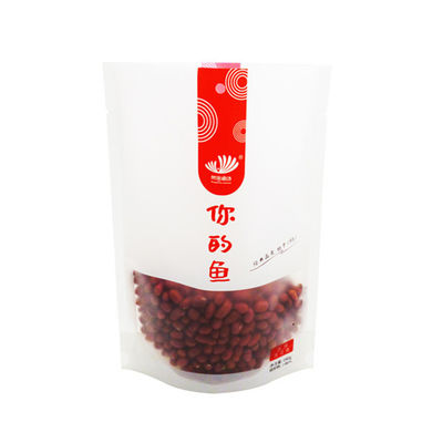 Kingred Biodegradable Stand Up Bag Window Clear Tea Coffee Snack confezionamento sacchetto