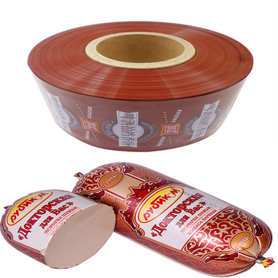 Disponibile in diversi colori Logo doganale Flexografia Stampa a 5 strati Salsiccia Casing per salsicce