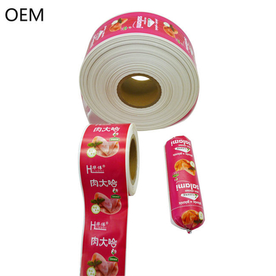 Prodotto alimentare OEM Custom Flexografia Stampa Casing di salsicce di plastica per salsicce
