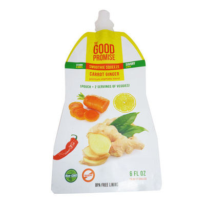 Imballaggio alimentare liquido personalizzato sacchetti di imballaggio di plastica autosostenibili marca di stampa