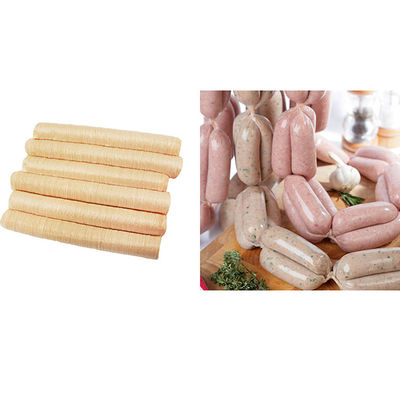 Budelli per salsicce commestibili da 25 mm Budelli in collagene di colore naturale per salsicce al vento