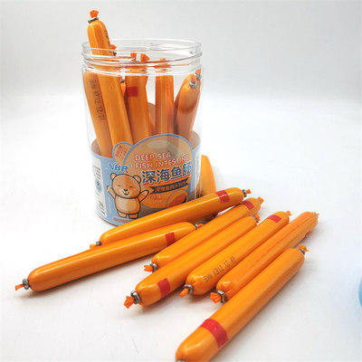 100% di qualità alimentare personalizzazione LOGO Stampa PVDC Casing per salsicce
