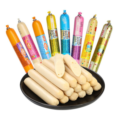 Colore logo stampato Plastic PVDC Sausage Casing per salsicce di pesce