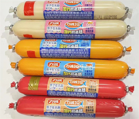 40 mm di larghezza LOGO Stampa PVDC impermeabili salsicce Casing per salsicce