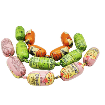 Logo di marca personalizzato Materiale poliammide ad alta barriera Casing di salsiccia di plastica per salsiccia di carne